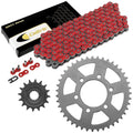 Red Drive Chain And Sprocket Kit for Kawasaki Ninja ZX-6R ZX636 2013-2017