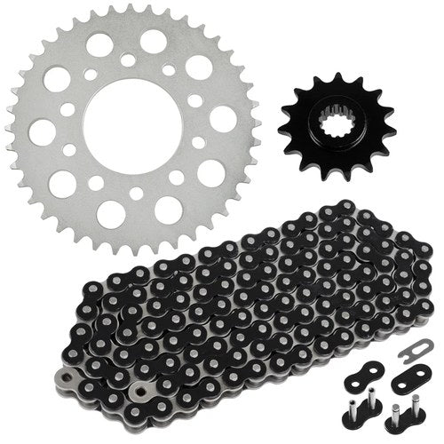 Black Drive Chain & Sprockets Kit fits Honda CB500 1994 1995 1996 1997 1998-2003
