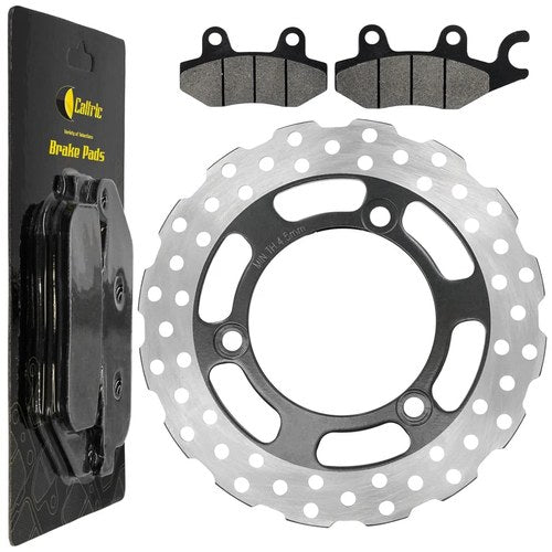 Rear Brake Disc Rotor W/ Pad for Kawasaki Ninja 250R EX250J 2008 2009 2010-2012
