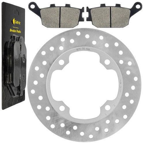 Rear Brake Disc Rotor W / Brake Pad Fits Honda CBR600F 2003 2004 2005 2006