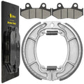 for Honda XL600R 1983 1984 1985 1986 1987 Front Brake Pads & Rear Brake Shoes