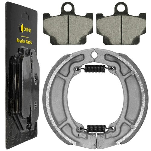 for Yamaha XV250 Route 66 1987 1988 1989 1990 Front & Rear Brake Pads & Shoes