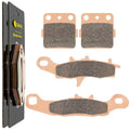 Caltric Front and Rear Brake Pads for Kawasaki KX85 Large Wheel 2001-2020
