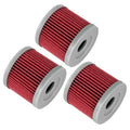 for Suzuki AN400 AN400Z Burgman 400 AN400A AN400Aza 2007-2026 Oil Filter 3-Pack