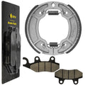 Front Brake Pads and Rear Brake Shoes for Yamaha TTR230 TT-R230 2005-2020