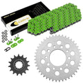 Green O-Ring Drive Chain & Sprockets Kit for Honda CBR600F Hurricane 1987-1990