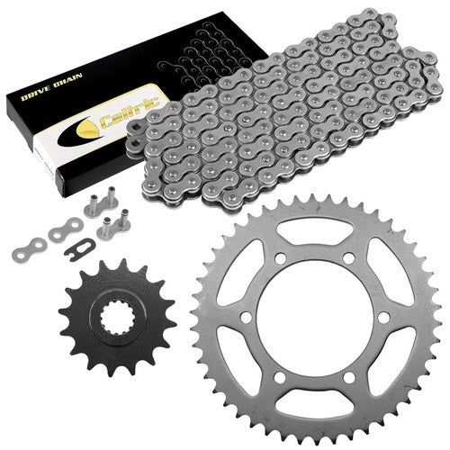 Drive Chain & Sprockets Kit for Yamaha FZ6 FZ600S FZ6S 2004 2005 2006 2007 2008