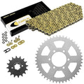 Gold O-Ring Drive Chain & Sprockets Kit for Yamaha XJ550 XJ550R 1981 1982 1983