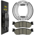Front Brake Pads and Rear Brake Shoes for Yamaha TW200 Trailway 200 2001-2024