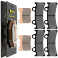 Front And Rear Brake Pads for Yamaha FZR1000 1994 1995