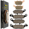 Caltric Front and Rear Brake Pads for Suzuki DL1000 V-Strom 1000 2002-2012