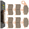 Sintered Front And Rear Brake Pads for Kawasaki ZR1000 Z1000 2003-2006