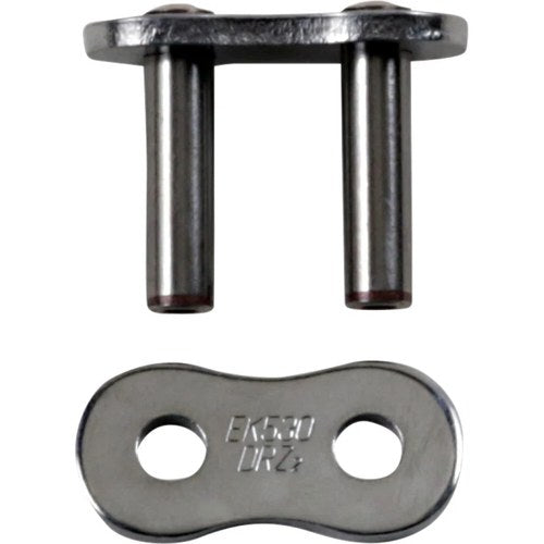 EK 530 DRZ2 Drag Racing Mlj Non-Sealed Rivet Master Connecting Link (Chrome)