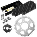 Black O-Ring Drive Chain & Sprockets for Kawasaki ZZR1200 Ninja ZX1200C 2002-05