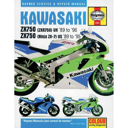 Haynes Repair Manual - Kawasaki ZX750 (Ninja ZX-7 & ZXR750) Fours (89-96)