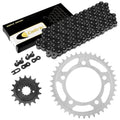 Black Drive Chain And Sprocket Kit for Honda VT750C Shadow Aero 750 2004-2007