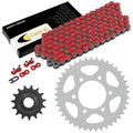 Red Drive Chain And Sprocket Kit for Kawasaki Ninja 1000 ZX1000 Abs 2011-17