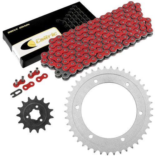 Red Drive Chain And Sprocket Kit for Suzuki DR650SE 1996-2018