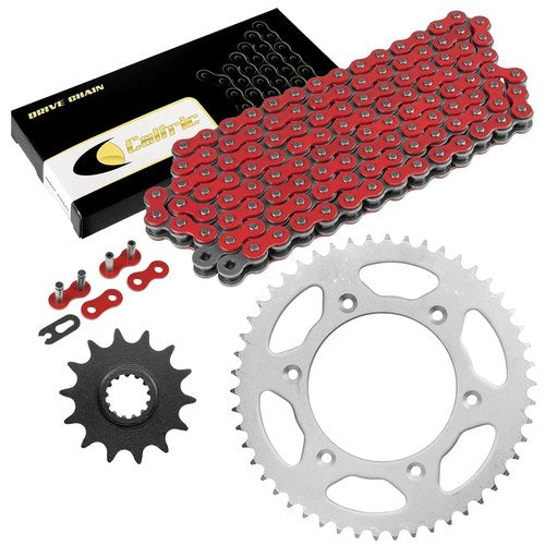 Red Drive Chain And Sprocket Kit for Honda CR250R 1995-2001 2003