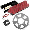 Red Drive Chain And Sprocket Kit for Kawasaki Ninja ZX-6R ZX636 2005 2006