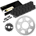 Black Drive Chain And Sprocket Kit for Kawasaki ZZR1200 ZX1200C 2002-2005
