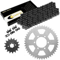 Black Drive Chain And Sprocket Kit for Yamaha XJ550 Maxim / XJ550R Seca 1981-83