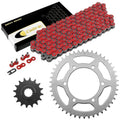 Red Drive Chain And Sprocket Kit for Yamaha FZ6 FZ6S 2004-2009 530-Chain Type