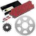 Red Drive Chain And Sprocket Kit for Yamaha XJ550 Maxim / XJ550R Seca 1981-83