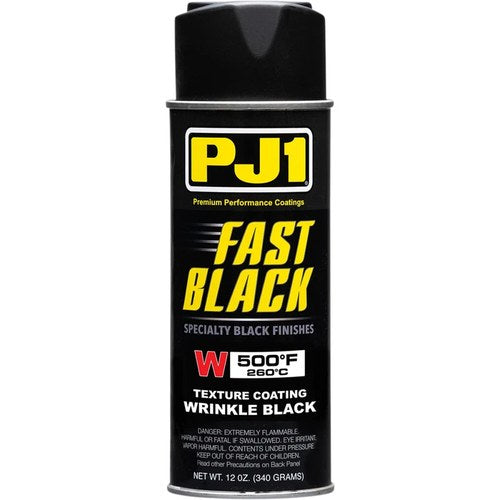 PJ1/VHT Fast Black Wrinkle Finish Paint 350F | 12 oz | 16-WKL