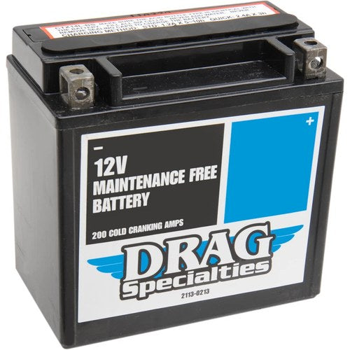 Drag Specialties Agm Maintenance-Free Battery (Cross Ref YTX14LBS) 2113-0213