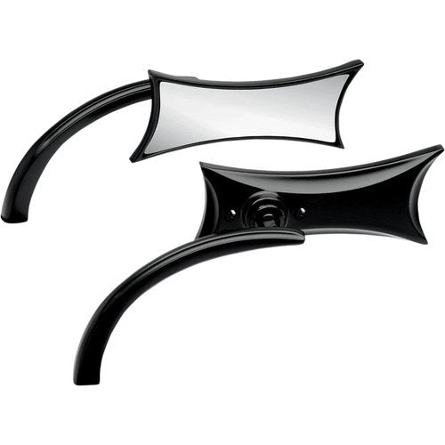 Arlen Ness - 13-419 - Micro Die-Cast Four Point Mirror, Right - Black