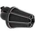 Arlen Ness - 81-008 - Monster Sucker Air Cleaner Kit, Beveled - Black