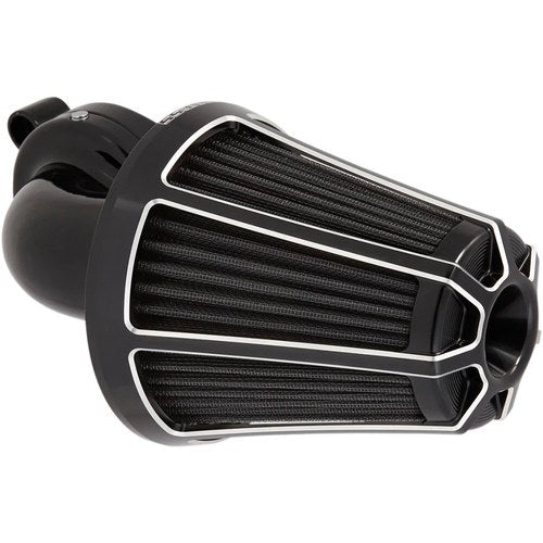 Arlen Ness - 81-008 - Monster Sucker Air Cleaner Kit, Beveled - Black