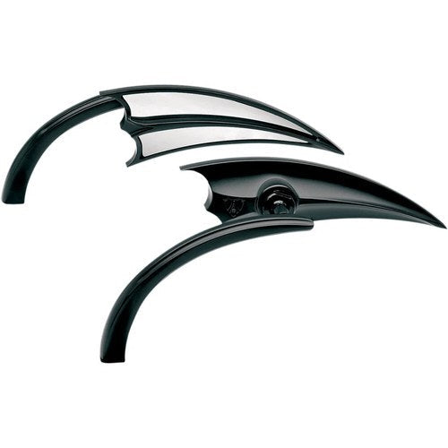 Arlen Ness - 13-029 - Micro Die-Cast Scoop Mirror, Right - Black