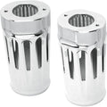 Arlen Ness - 20-012 - Deep Cut Fork Boot Covers, Chrome