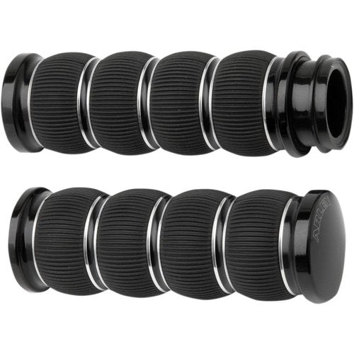 Arlen Ness - 07-315 - Fusion Series Grips, Ring Leader - Black