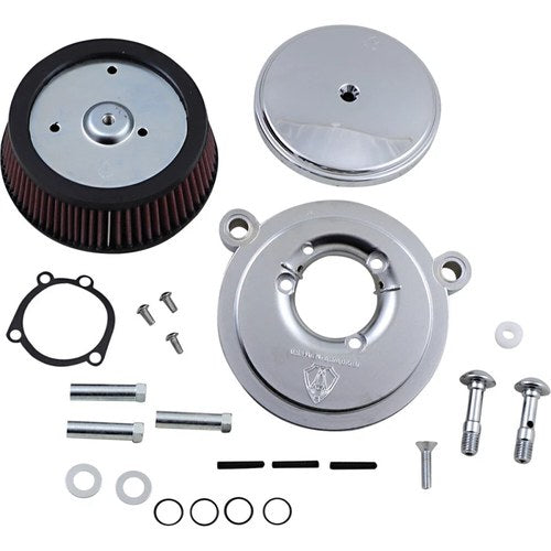 Arlen Ness - 18-322 - Billet Sucker Stage I Air Filter Kit with Steel Cover