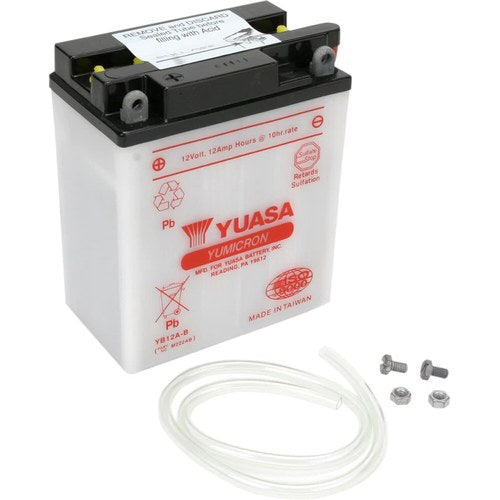 Yuasa Yumicron High Performance Conventional Battery (YB12A-B) YUAM222AB