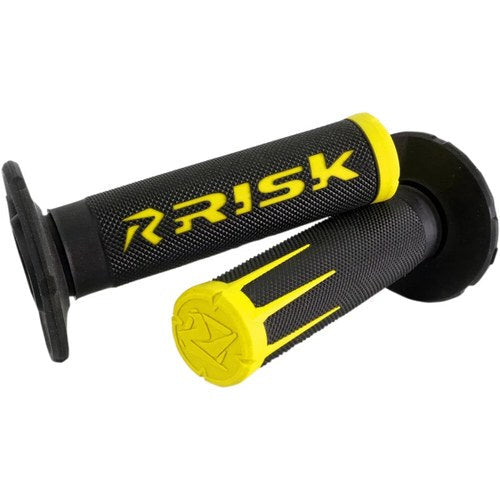 Risk Racing Fusion 2.0 Motocross Grips with Fusion Bonding System (Yellow) 00288