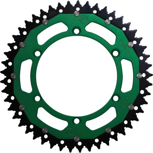 Moose Racing 49T Dual Rear Sprocket (Green) 49-tooth | 1210-1493