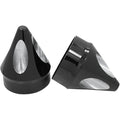 Avon Axle Nut Covers/Caps 1" (one pair) H-D Motorcycles (SPIKE Anodized Black)