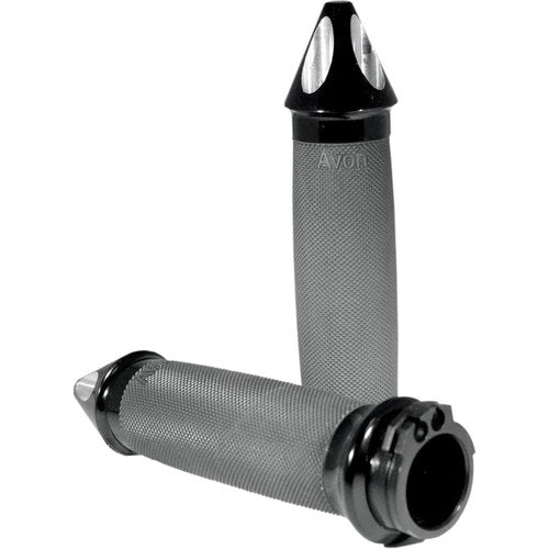 Avon Custom Contour Grips for H-D Motorcycles w/Cable Throttle (SPIKE Black)