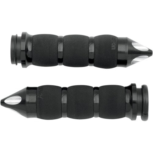 Avon Air Cushion Grips for H-D Motorcycles w/Fly-By-Wire Throttle (SPIKE Black)