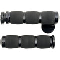 Avon Air Cushion Grips 1" for Metric Cruisers (THROTTLE Boss Anodized Black)