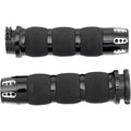 Avon Air Cushion Grips H-D Motorcycles w/Cable Throttle (GATLIN Anodized Black)