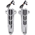 Ciro Forkini Lower Fork Leg Covers (Chrome w/ Amber LED Run/Turn Lights) 43001