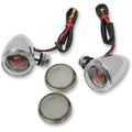 Drag Specialties Mini Deuce Bolt-Mount Marker Lights (Chrome/Amber Bulb)