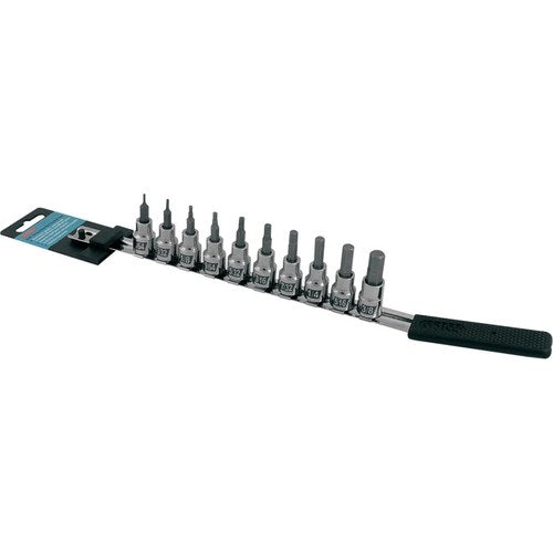 CruzTOOLS 10-Piece Hex Socket Bit Set - Inch (IN38HBS)