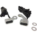 Drag Specialties LED Handlebar Marker Lights (Chrome w/ Smoke Lens)