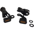 Drag Specialties LED Handlebar Marker Lights (Black w/ Amber Lens)